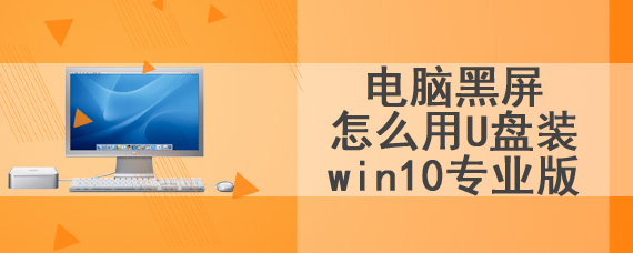 电脑黑屏怎么用U盘装win10专业版