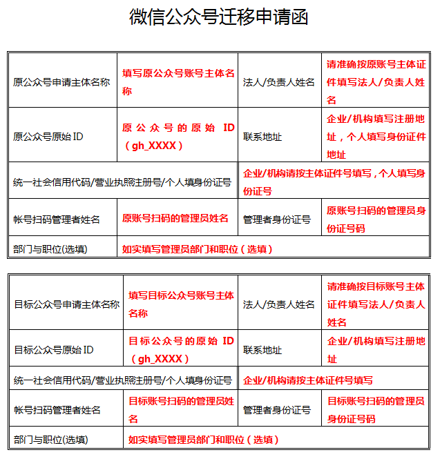 公众号迁移流程