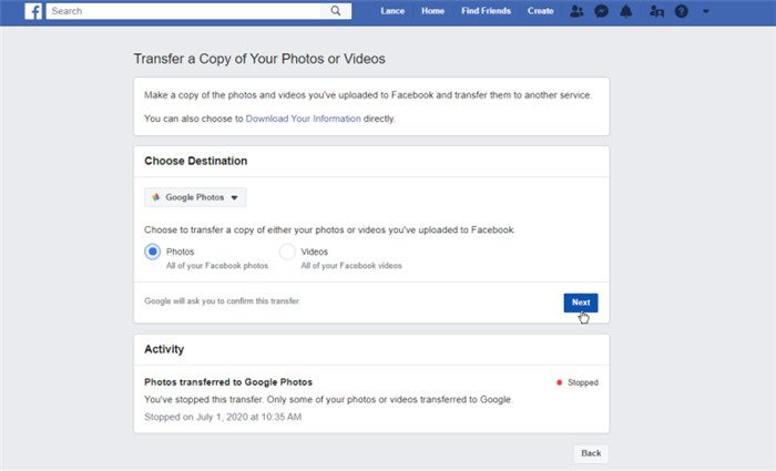 如何将您的Facebook照片和视频传输到Google Photos(5)