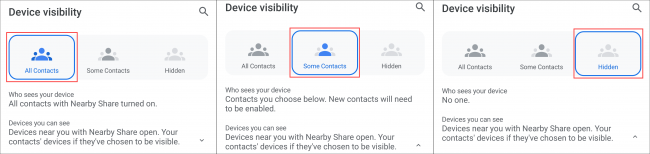如何在Android上更改附近的共享设备可见性(6)