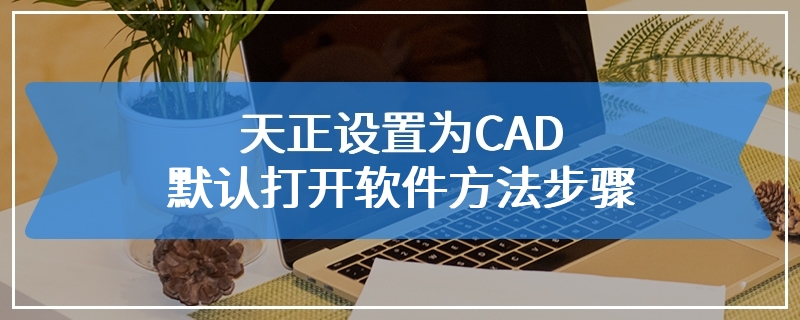 天正设置为CAD默认打开软件方法步骤