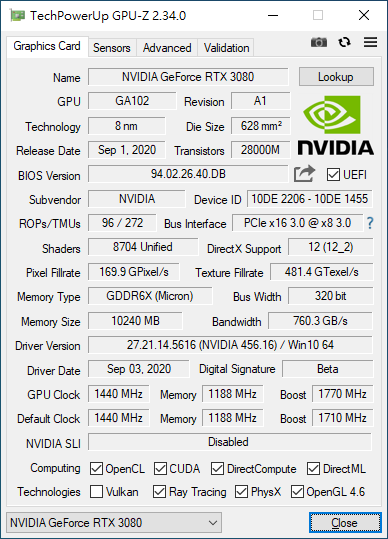 GeForce RTX 3080