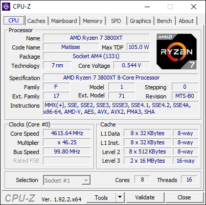 AMD Ryzen 7 3800XT