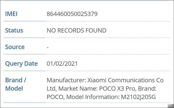POCO X3 Pro 通过 FCC 认证，近期有望正式亮相(1)