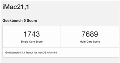 M1 iMac 跑分出炉，不意外碾压同级 21.5 吋版 iMac(3)