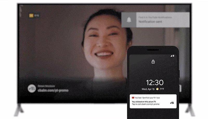 YouTube 将智慧电视广告连结直接推到手机上，让你买得更顺手(1)