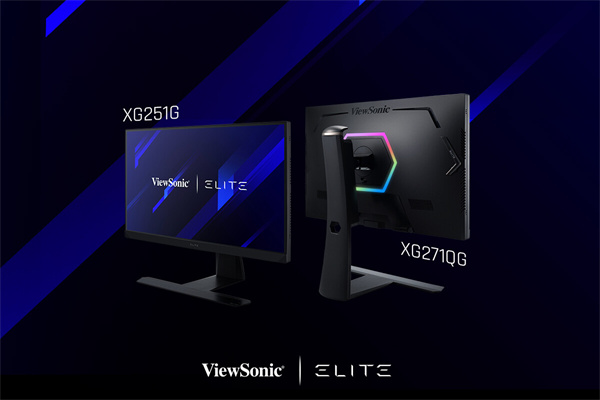 ViewSonic推出Elite XG251G与XG271QG游戏显示器，NVIDIA Reflex技术加持