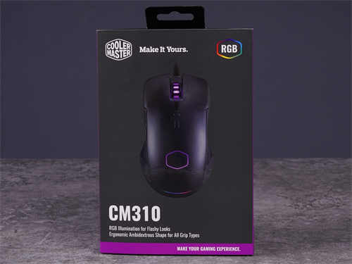 Cooler Master CM110 CM310电竞滑鼠开箱/千元内亲民价格、左右对称鼠身、环绕照明灯条(13)