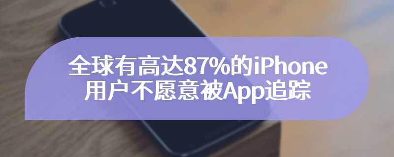 全球有高达87%的iPhone用户不愿意被App追踪