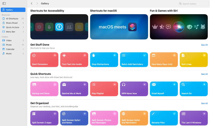 提高 Mac 使用效率，苹果放出快捷指令专题介绍页面(1)