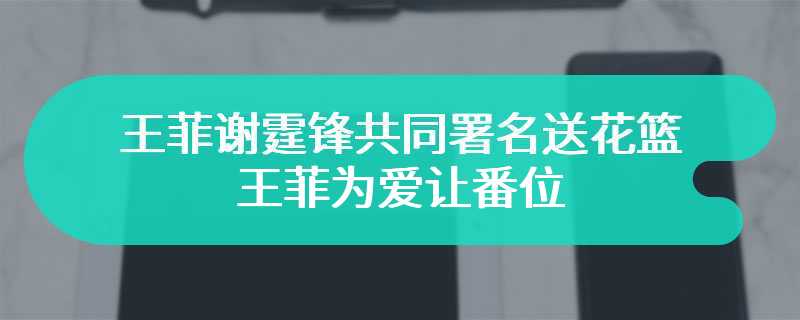 王菲谢霆锋共同署名送花篮 王菲为爱让番位