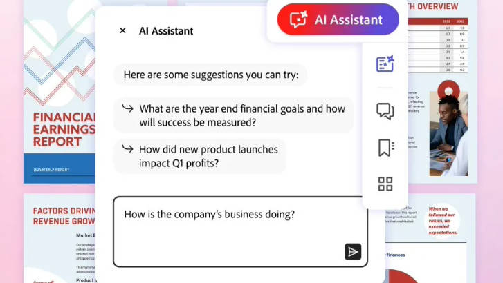 Adobe Acrobat 上线 AI 助手